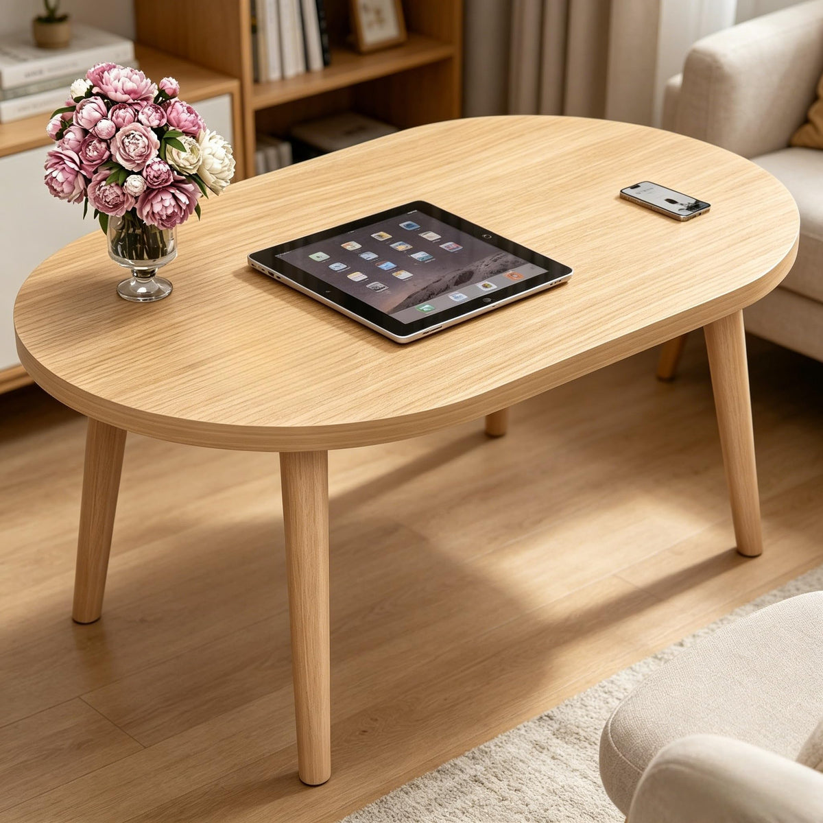 Small Oval Coffee Table O322