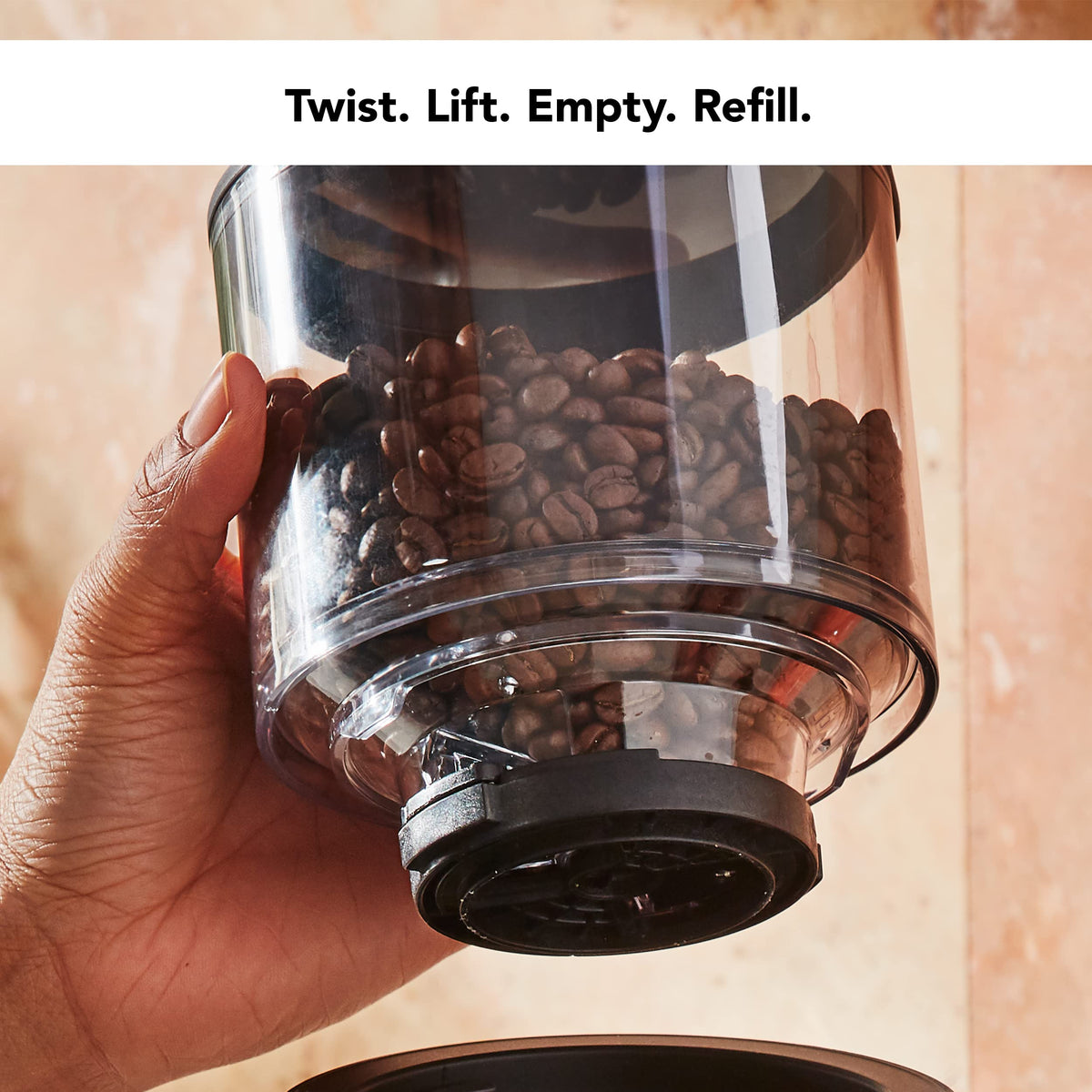 Charcoal Grey Burr Coffee Grinder T496