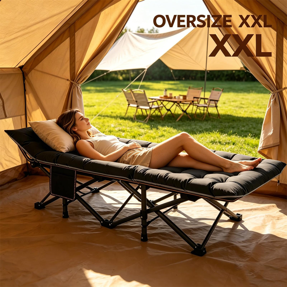 Oversized XXL Folding Camping Cot O716
