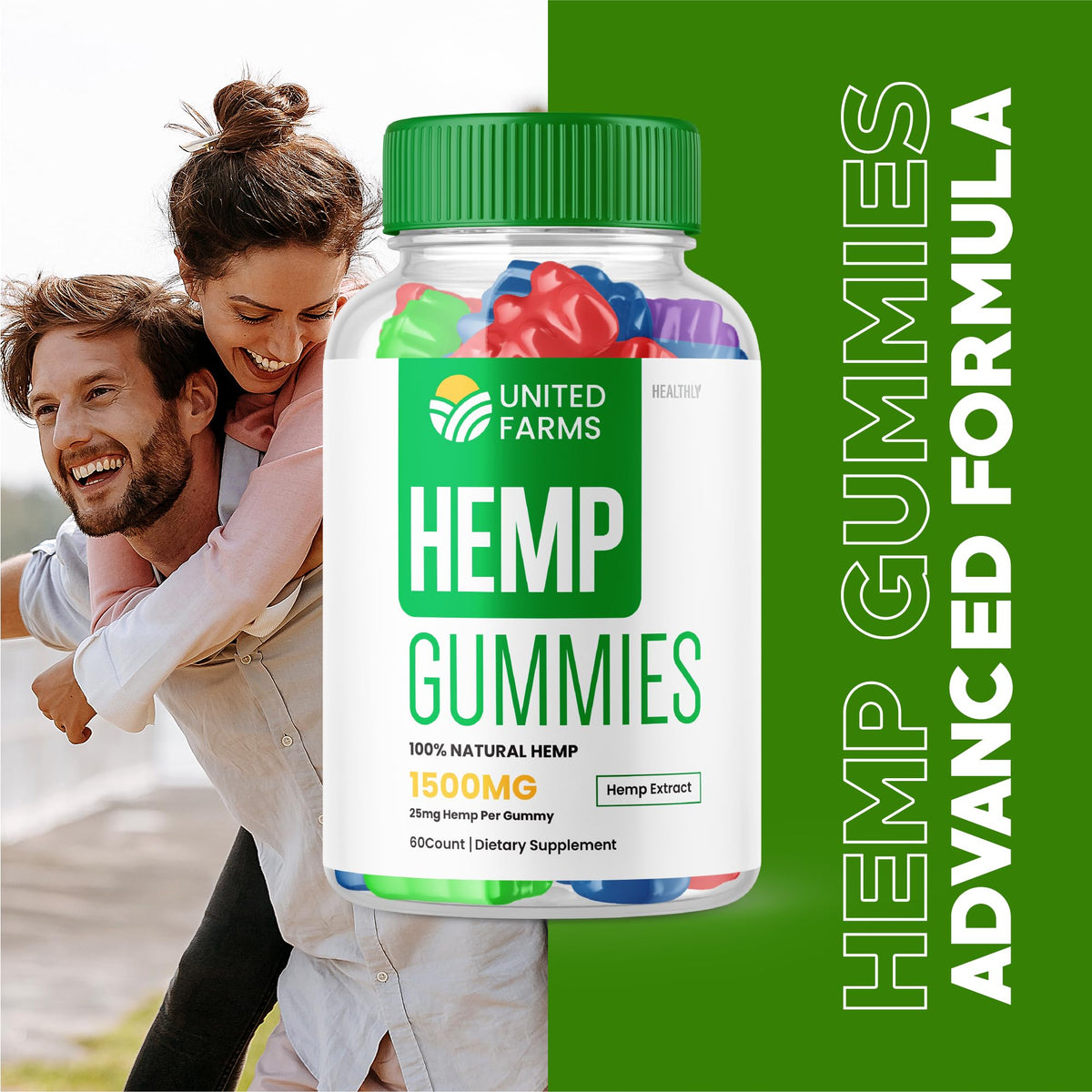Hemp Extract Gummies 25mg 60 Gummies J46744