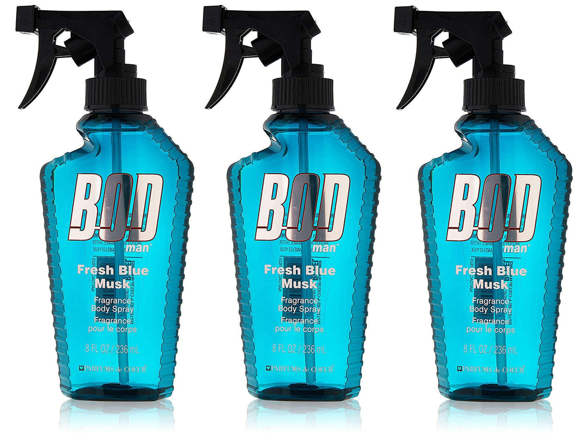 Blue Musk Body Spray 8 Ounces Pack of 3 G8456