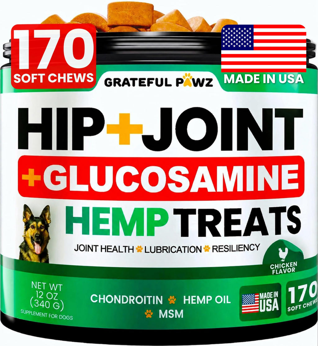 Hemp Hip and Joint Supplement for Dogs 170 Count S36790