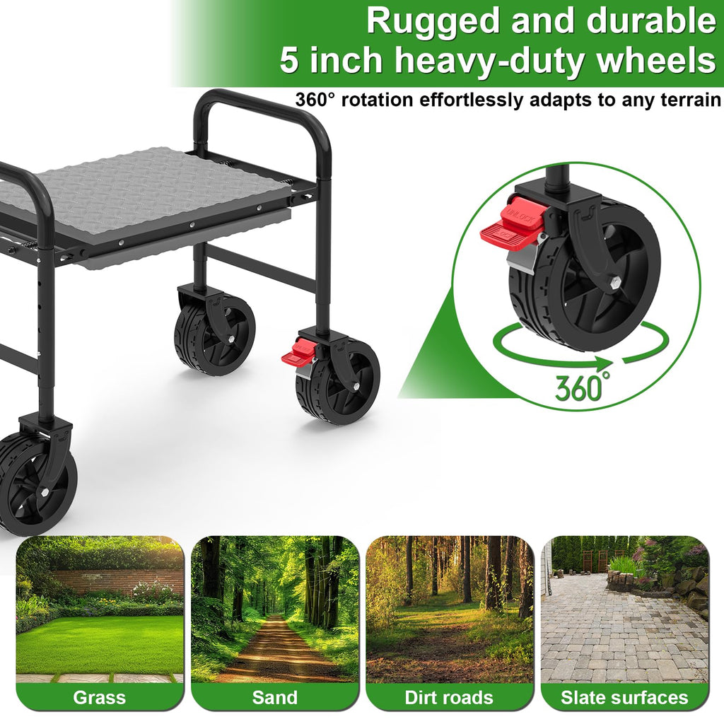 Rolling Garden Kneeler and Seat K759