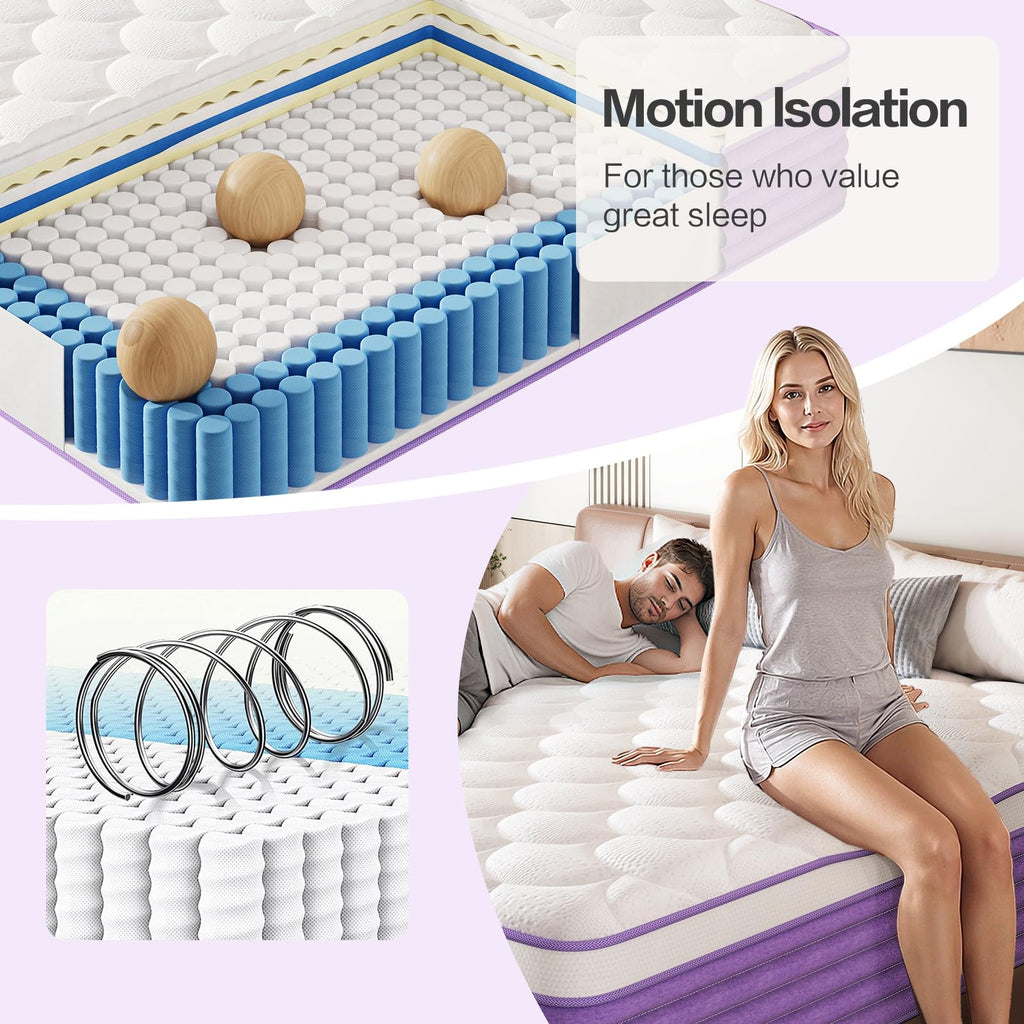 Queen 12 Inch Hybrid Mattress T761564