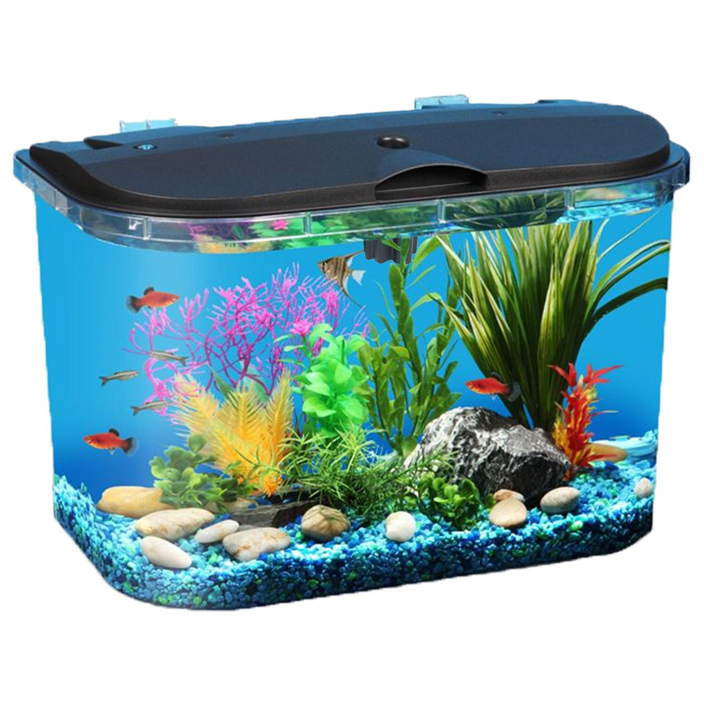 5-Gallon Aquarium Kit with LED Lighting and Power Filter D7591