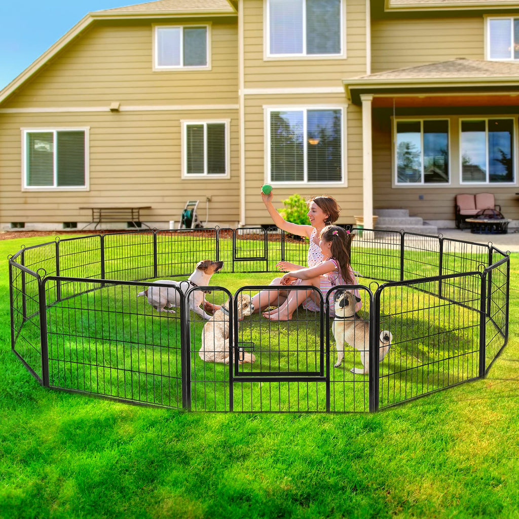24 Inch 16 Panels Metal Dog Playpen T831