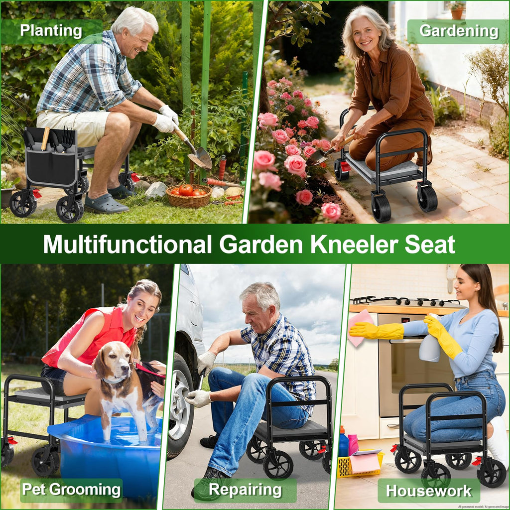 Rolling Garden Kneeler and Seat K759