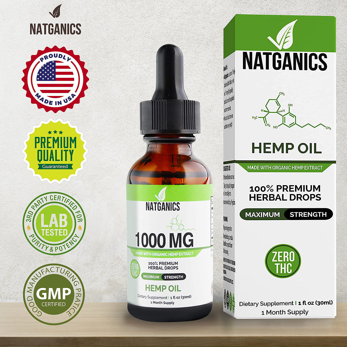 Organic Hemp Oil 1000mg W3741