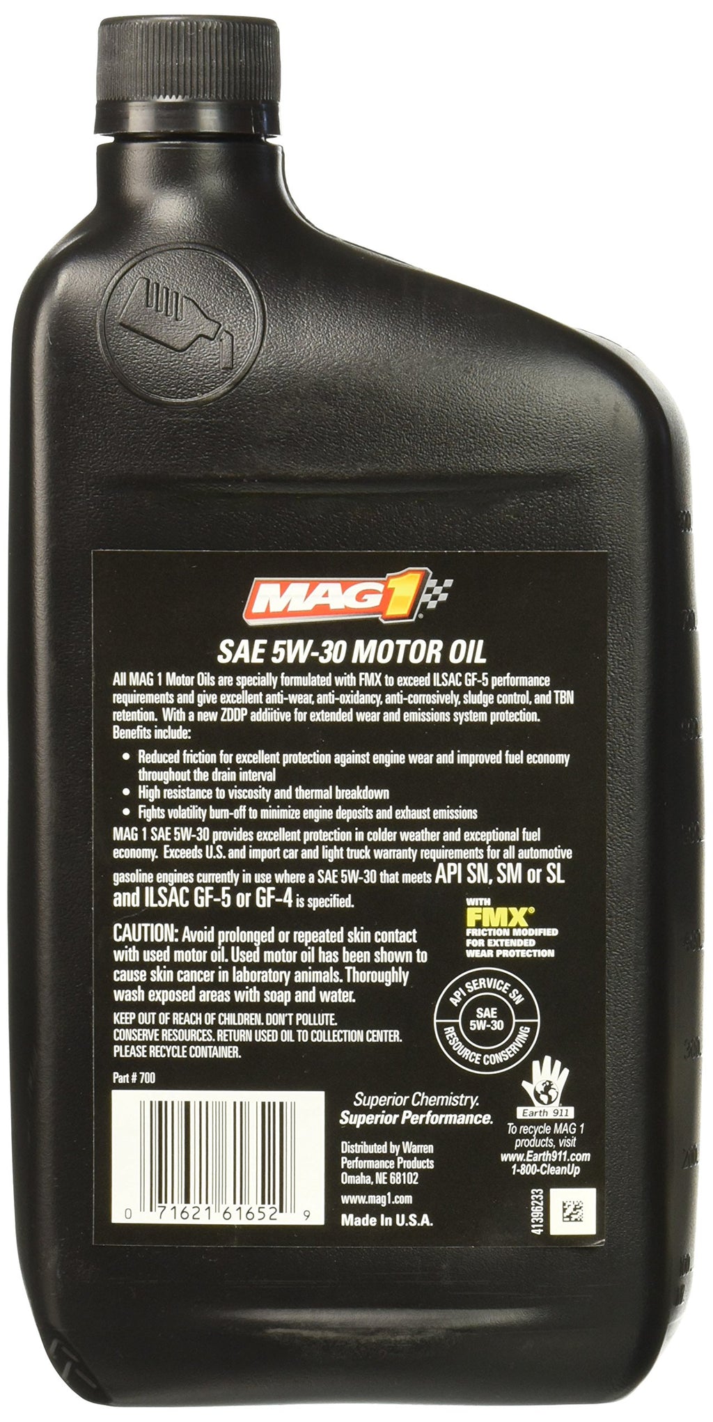 5W-30 Synthetic Blend Motor Oil 1 Quart F672