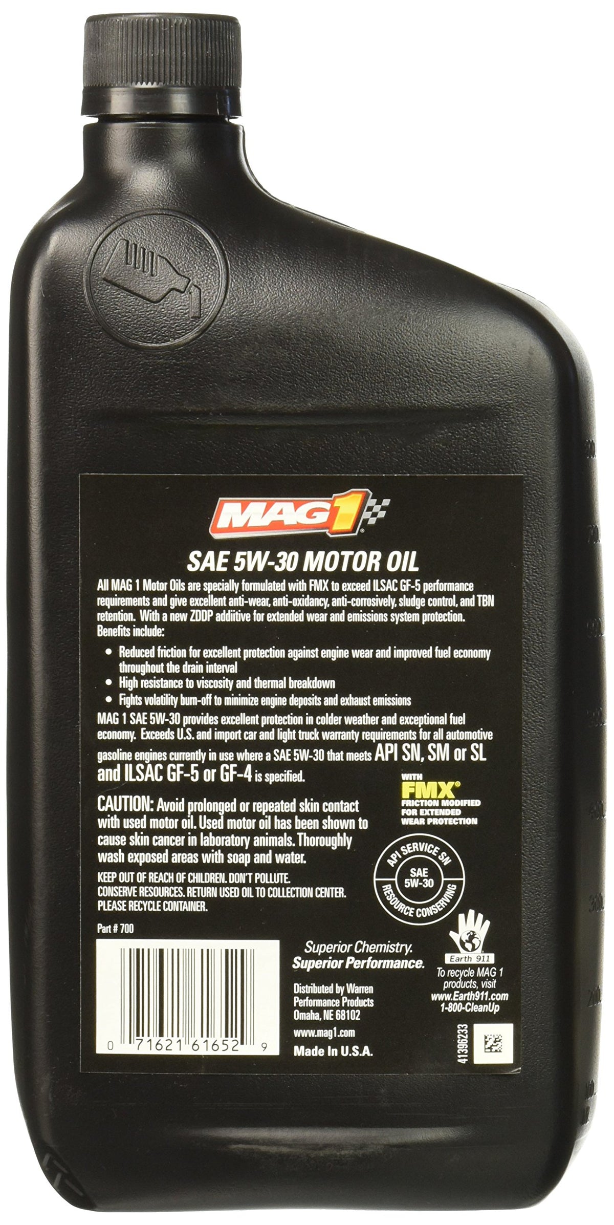 5W-30 Synthetic Blend Motor Oil 1 Quart F672