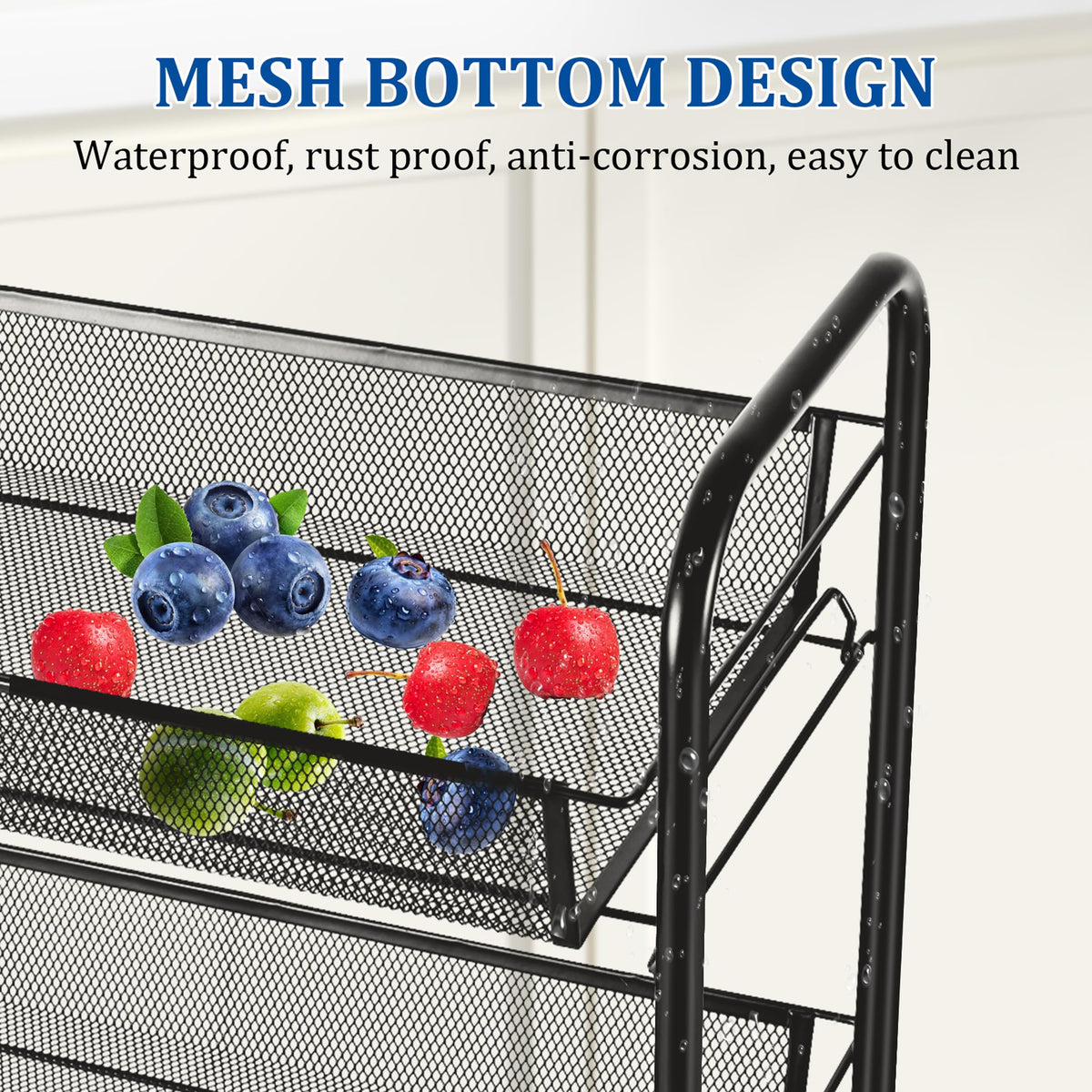3 Tier Rectangular Metal Fruit Basket N133221