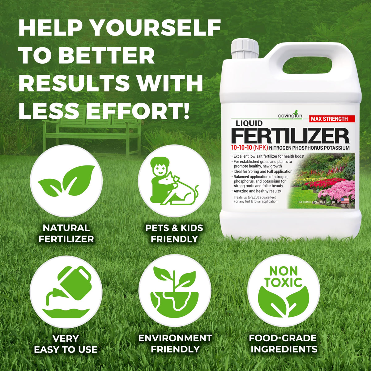 10-10-10 NPK Liquid Fertilizer 32oz M831979