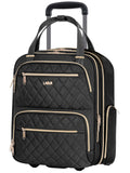 Underseat Carry On Luggage with Wheels, Black, 17" N489447