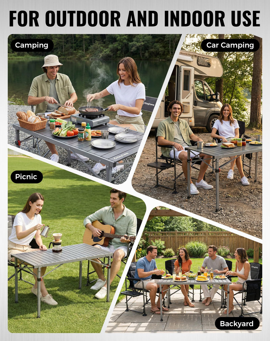 Adjustable Aluminum Camping Table J723